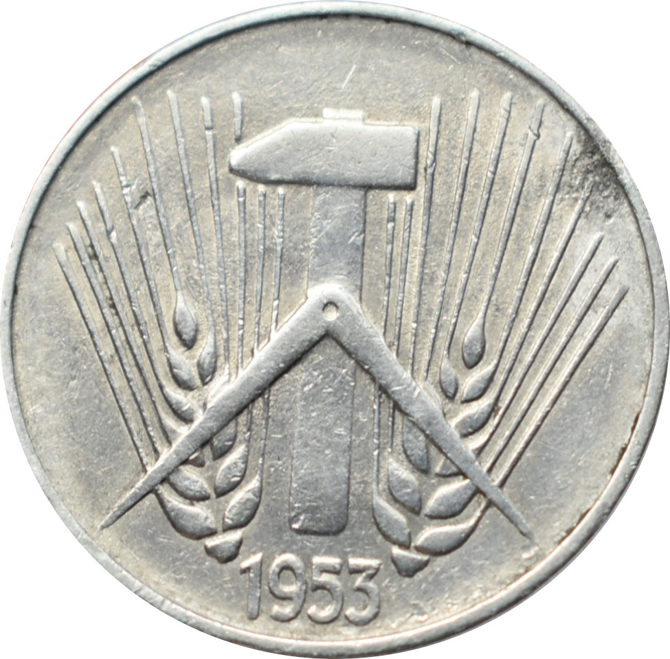 DDR 10 Pfennig 1953 E