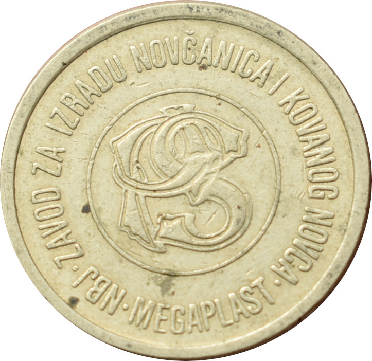 Juhoslávia žetón MEGAPLAST