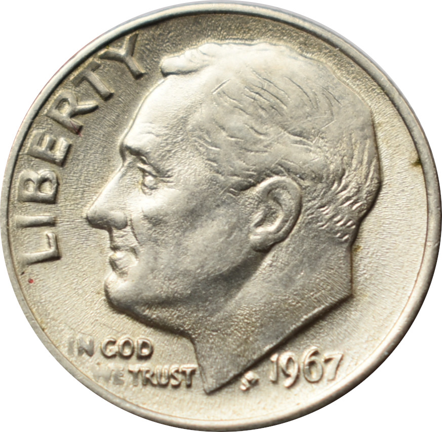 Spojené štáty 1 Dime 1967