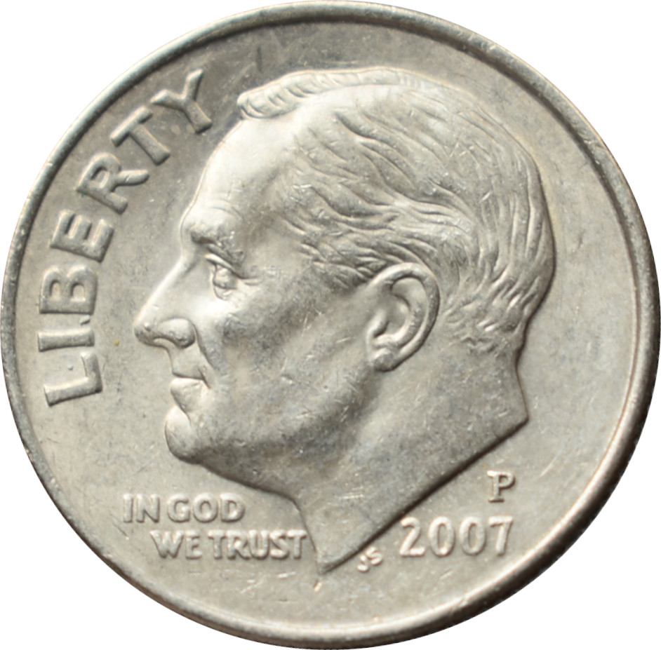Spojené štáty 1 Dime 2007 P