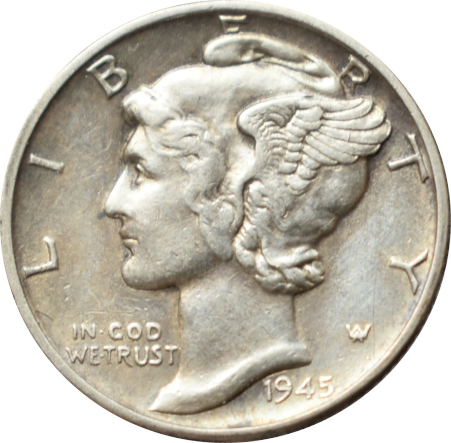 Spojené štáty 1 Dime 1945