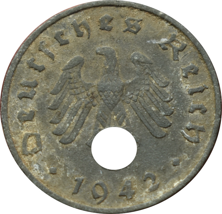 Nemecko - Tretia ríša 10 Reichspfennig 1942 F