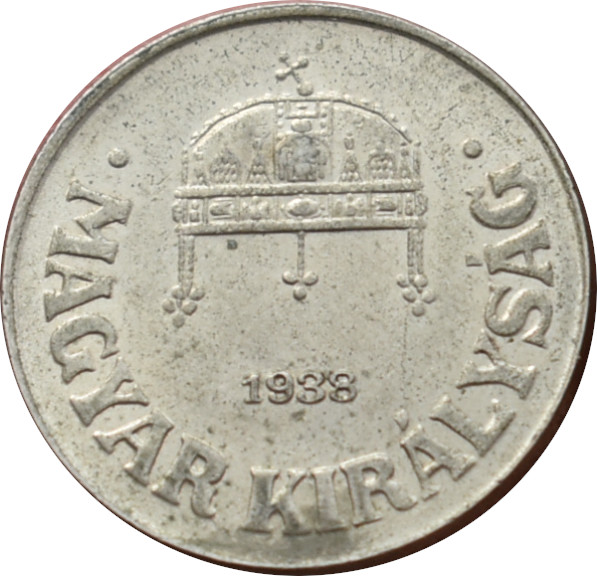 Maďarsko 50 Fillér 1938 BP.