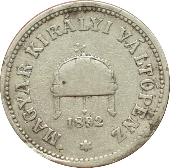 F.J. 10 Fillér 1892 K.B.