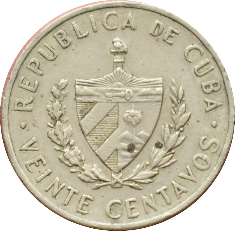 Kuba 20 Centavos 1962