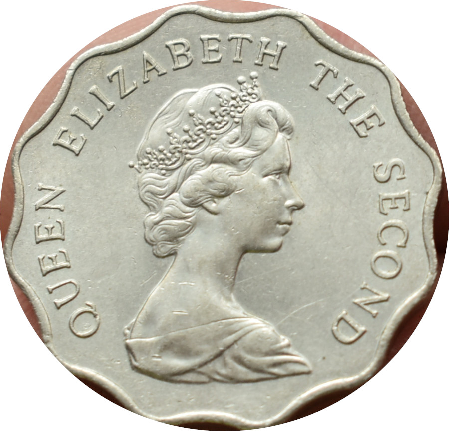 Hong Kong 2 Dollars 1975