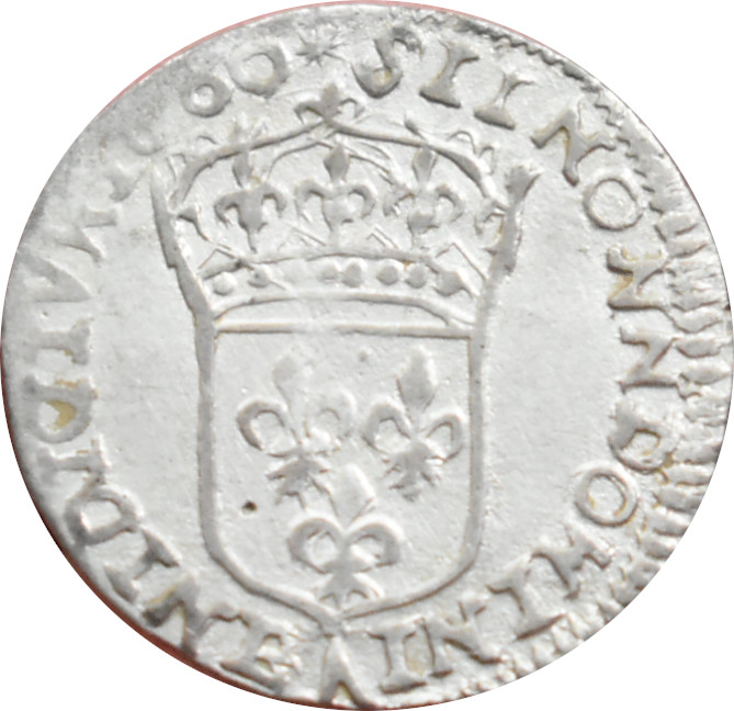 Francúzsko Ľudovít XIV. 1/12 Ecu 1660