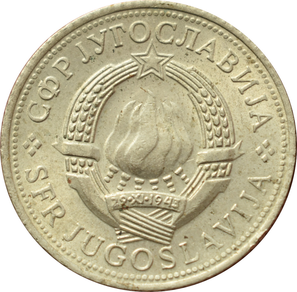 Juhoslávia 5 Dinara 1972