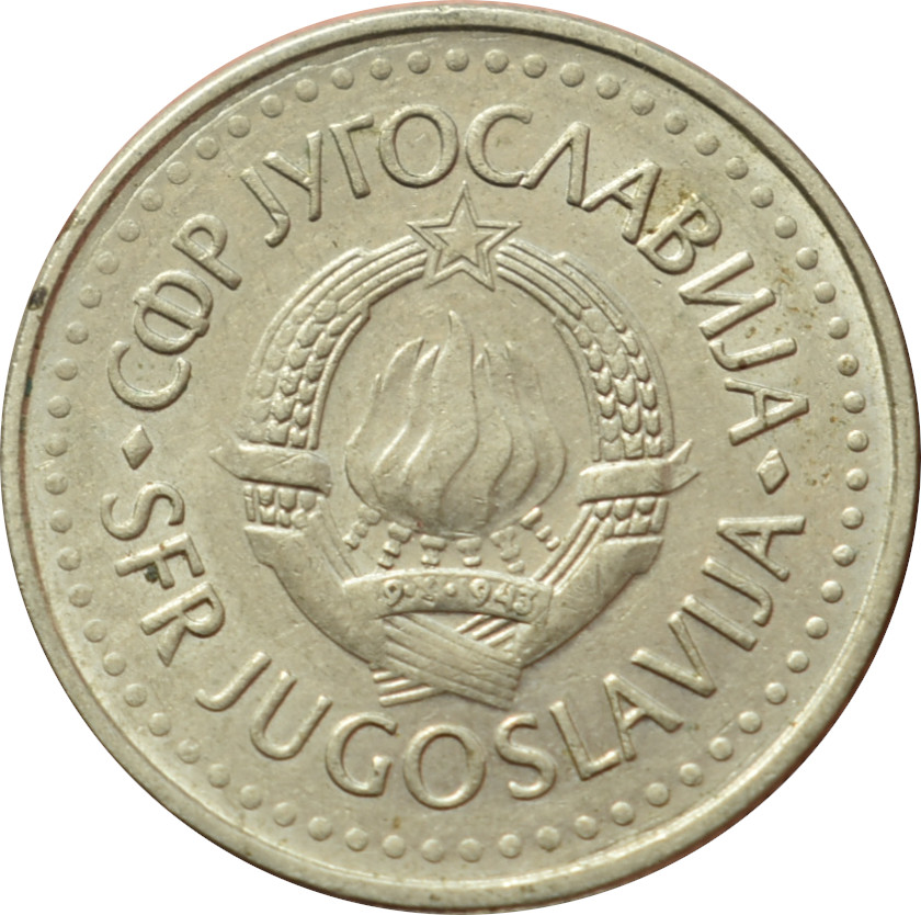 Juhoslávia 10 Dinara 1987