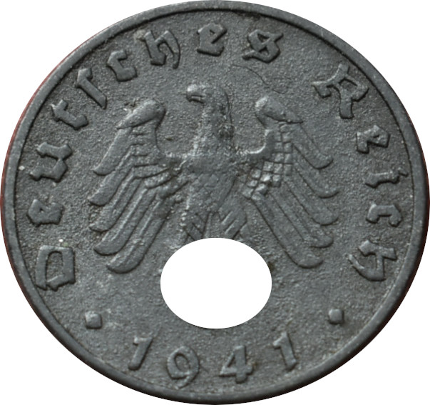 Nemecko - Tretia ríša 5 Reichspfennig 1941 B