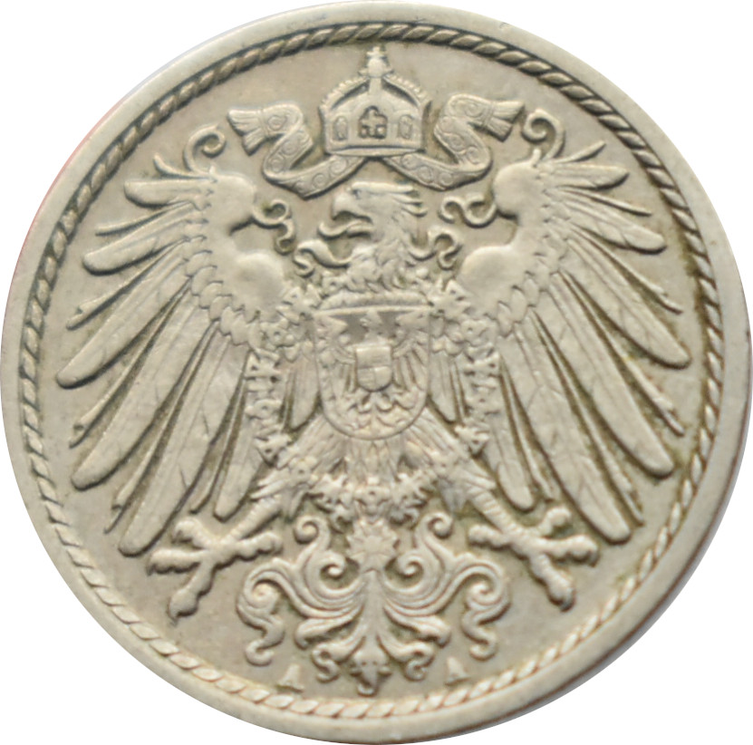 Nemecko - Nemecká ríša 5 Pfennig 1913 A