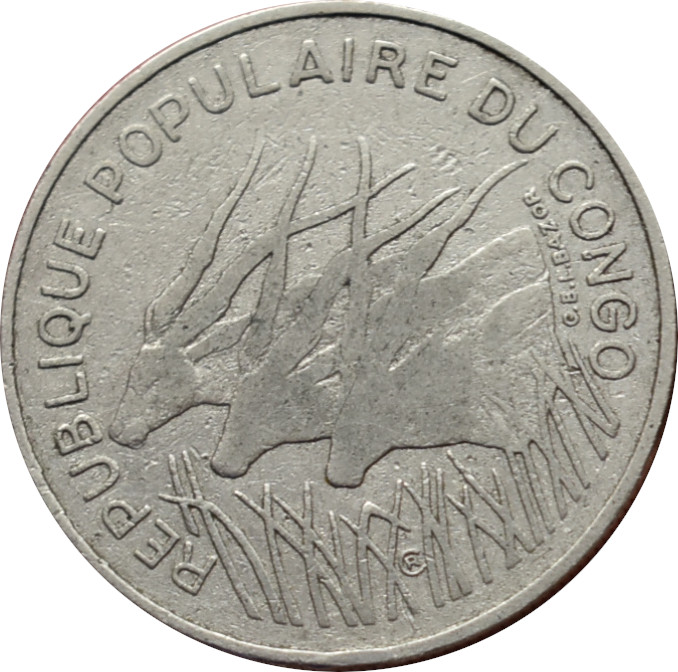 Kongo 100 francs 1971