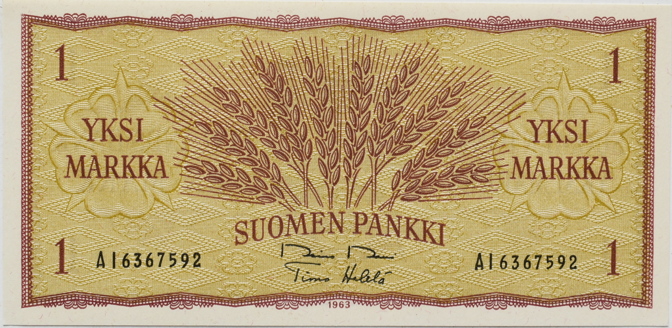 Fínsko 1 Markka 1963
