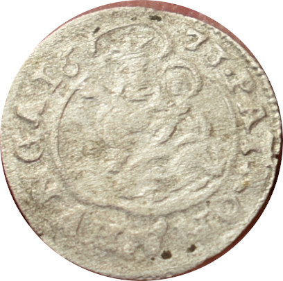 Leopold I. 1673 K.B Denár