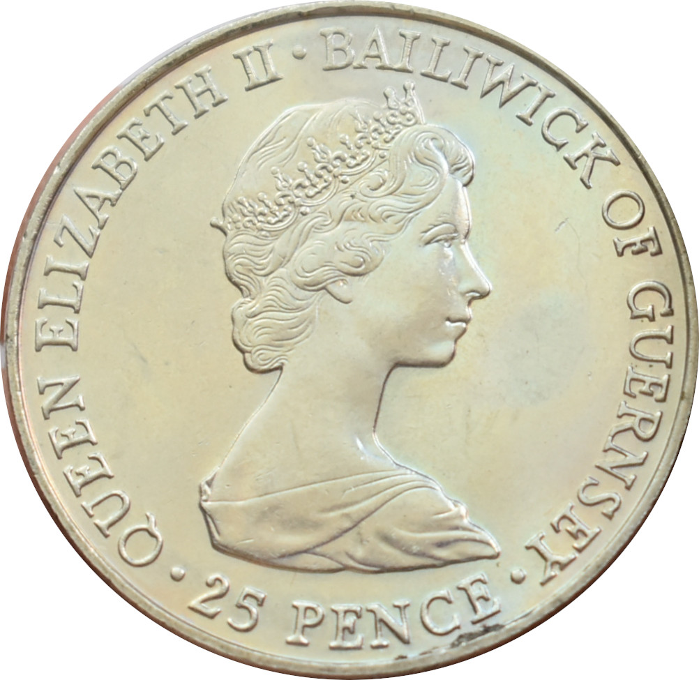 Guernsey 25 Pence 1981