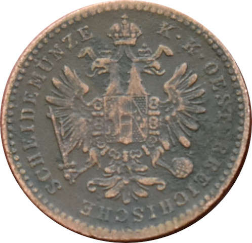 F.J. 1 Kreuzer 1861 B