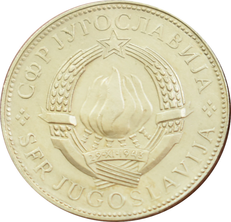 Juhoslávia 10 Dinara 1976 FAO