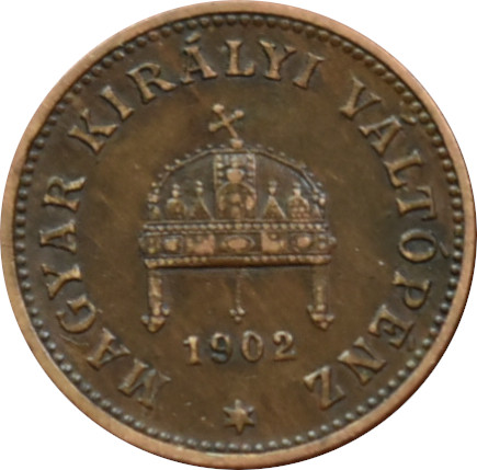 F.J. 1 Fillér 1902 K.B.