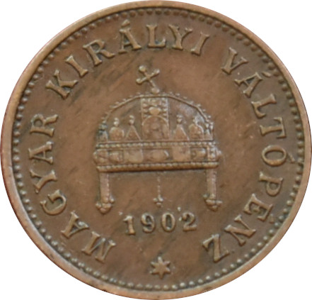F.J. 1 Fillér 1902 K.B. 
