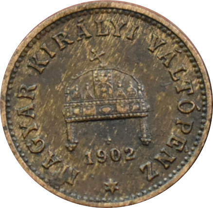 F.J. 1 Fillér 1902 K.B. 