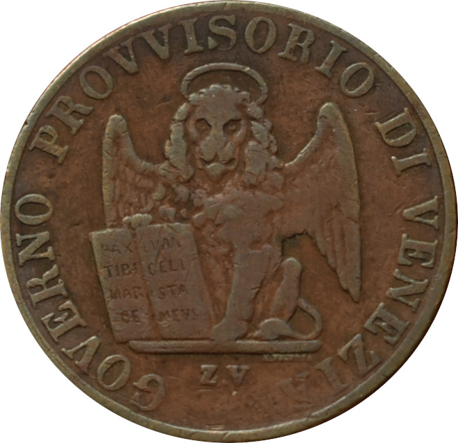 Ferdinand V. 5 Centesimi 1849 Z.V.