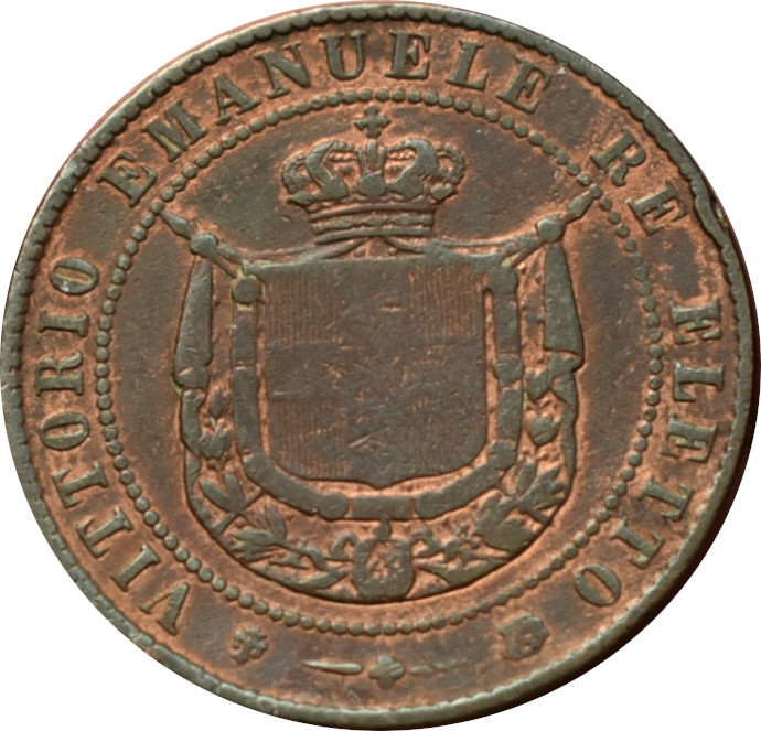 Toskánsko 5 Centesimi 1859