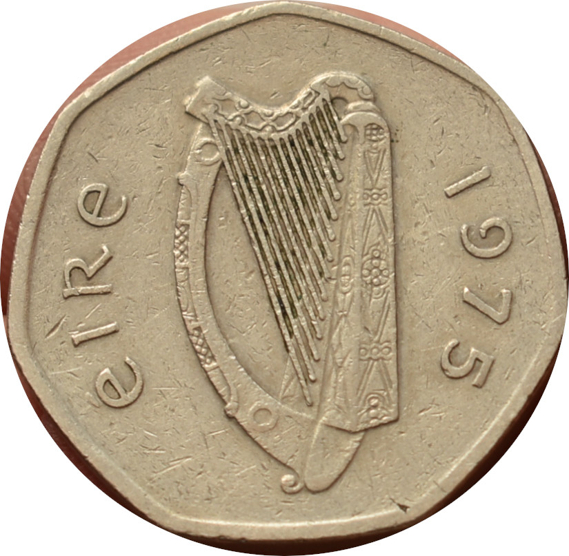 Írsko 50 Pence 1975