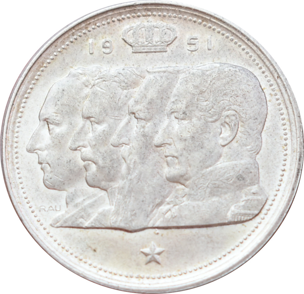 Belgicko 100 Francs 1951
