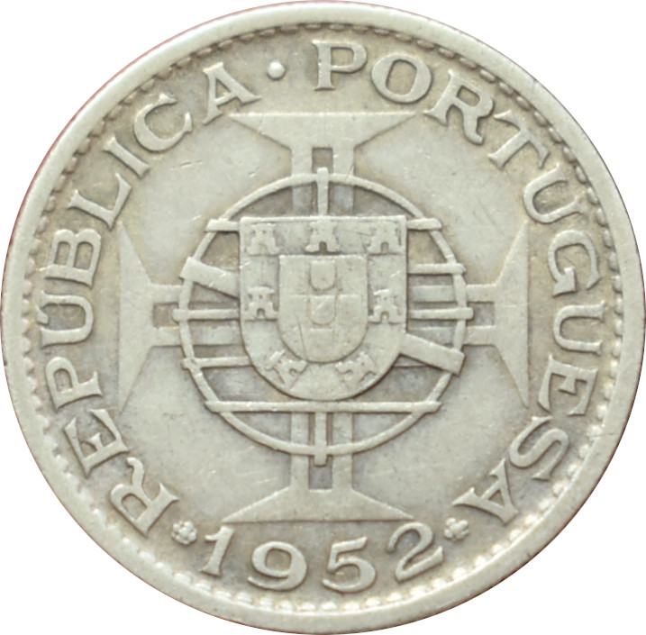  Portugalská Angola 10 escudos 1952