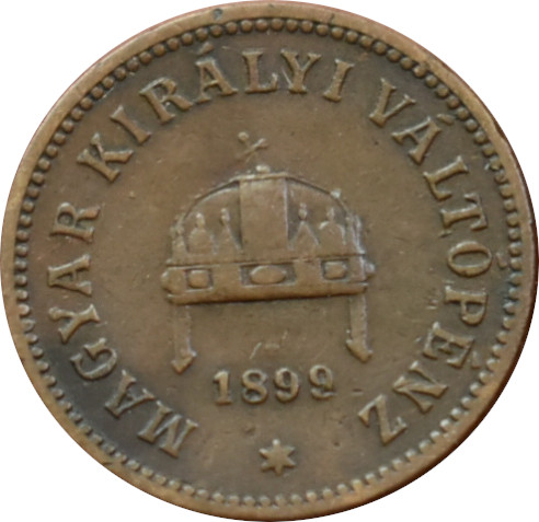 F.J. 2 Fillér 1899 K.B.