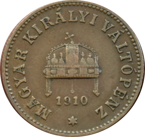 F.J. 2 Fillér 1910 K.B