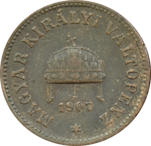 F.J. 2 Fillér 1907 K.B.