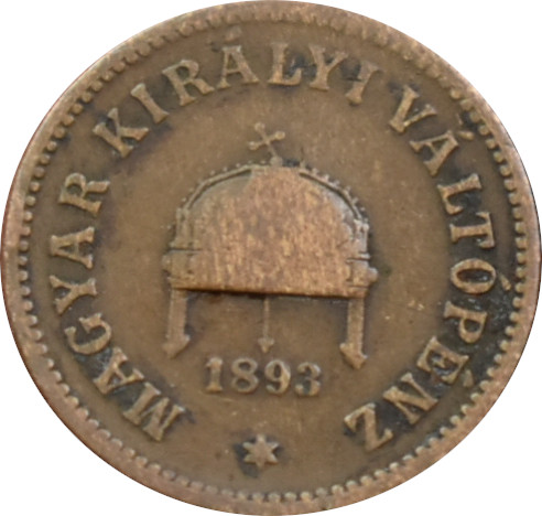 F.J. 2 Fillér 1893 K.B