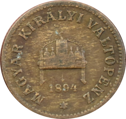 F.J. 2 Fillér 1894 K.B