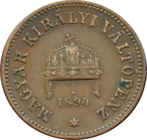 F.J. 2 Fillér 1894 K.B