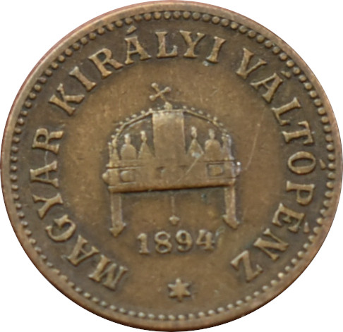 F.J. 2 Fillér 1894 K.B