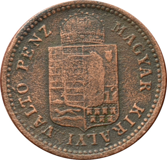 F.J. 1 Krajcár 1887 K.B.