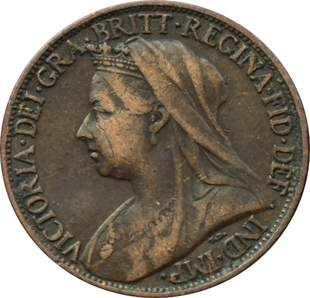 Anglicko 1 Farthing 1901