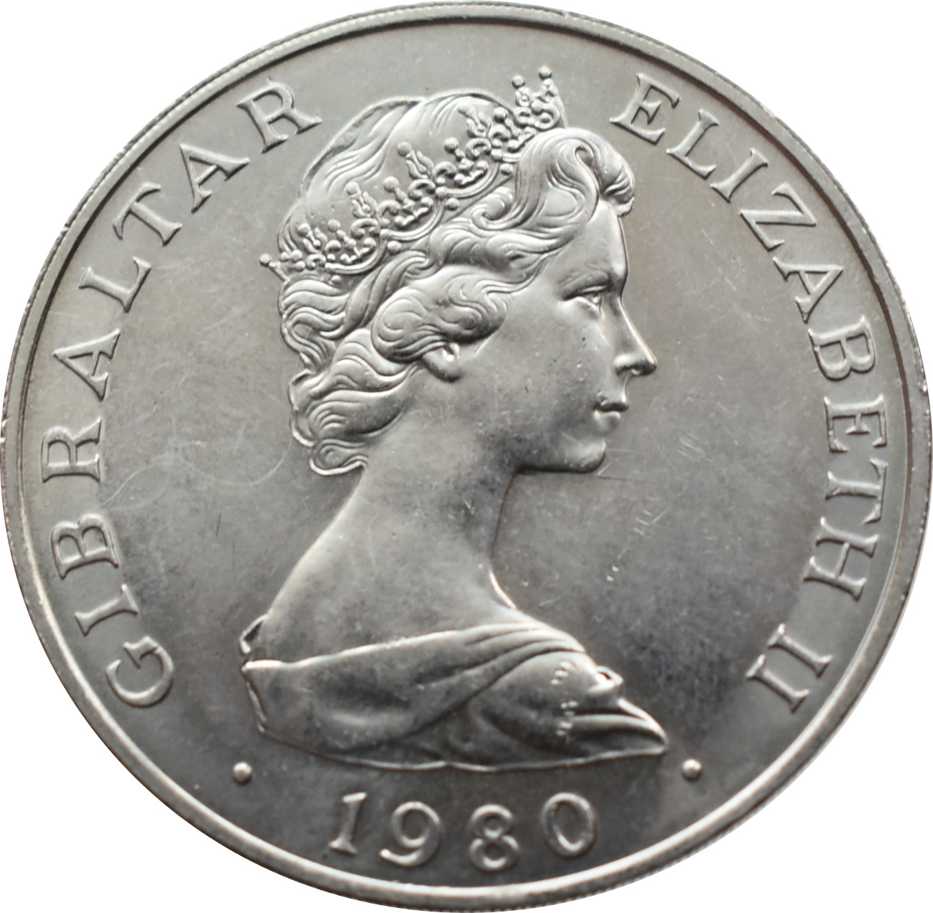 Gibraltár 1 Crown 1980