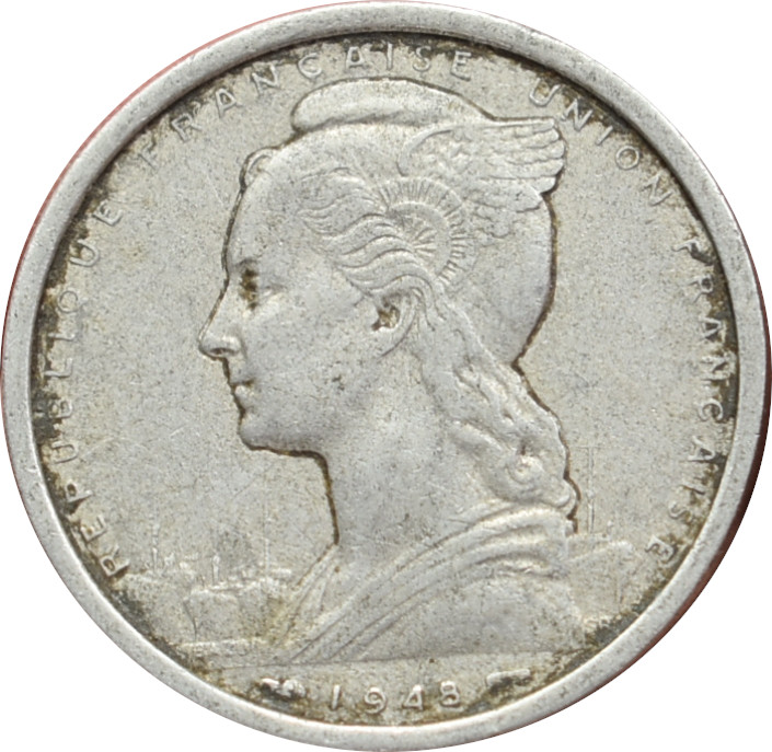 Francúzska západná Afrika 2 Francs 1948