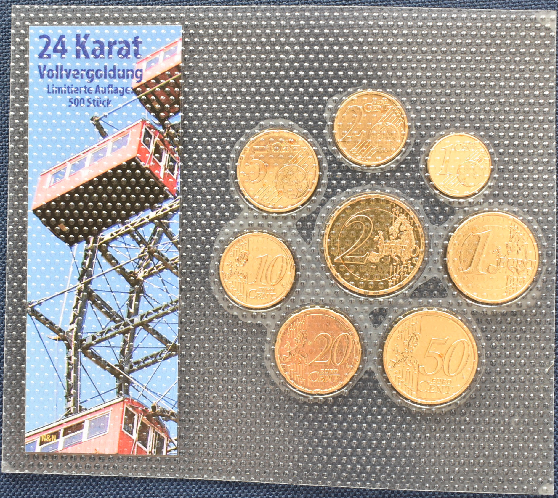 Rakúsko sada euromincí 2008