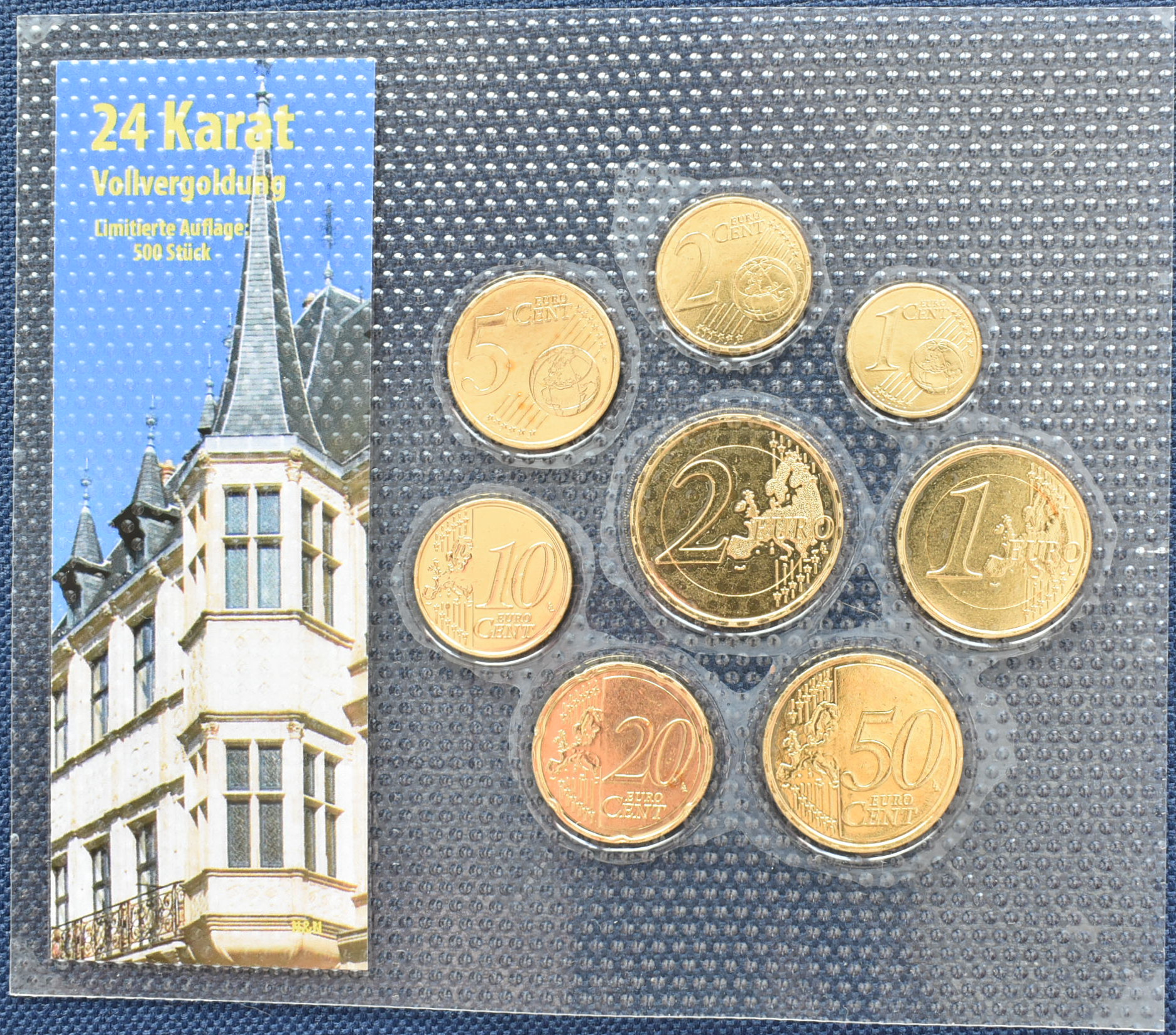 Luxemburgsko  sada euromincí 2007
