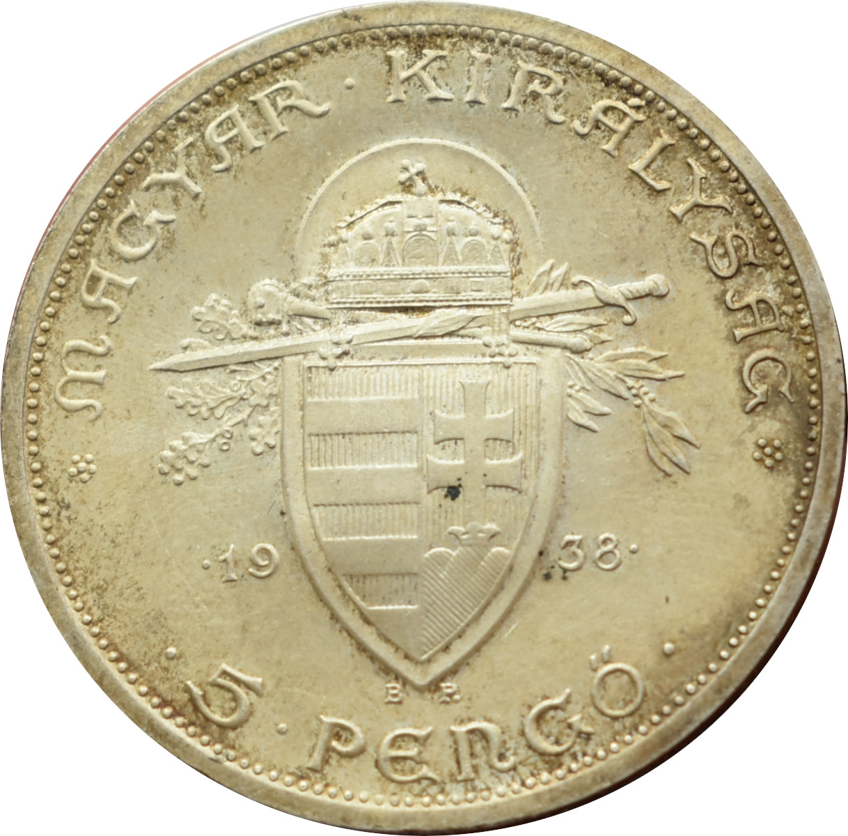 Maďarsko 5 Pengő 1938 B.P.