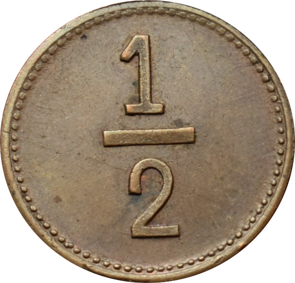 R.U. žeton 1/2 J. Geier Gastwirth