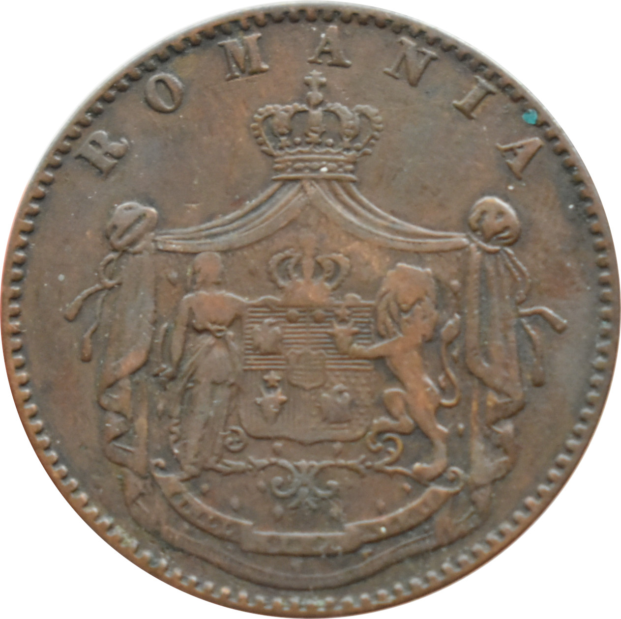 Rumunsko 5 Bani 1867