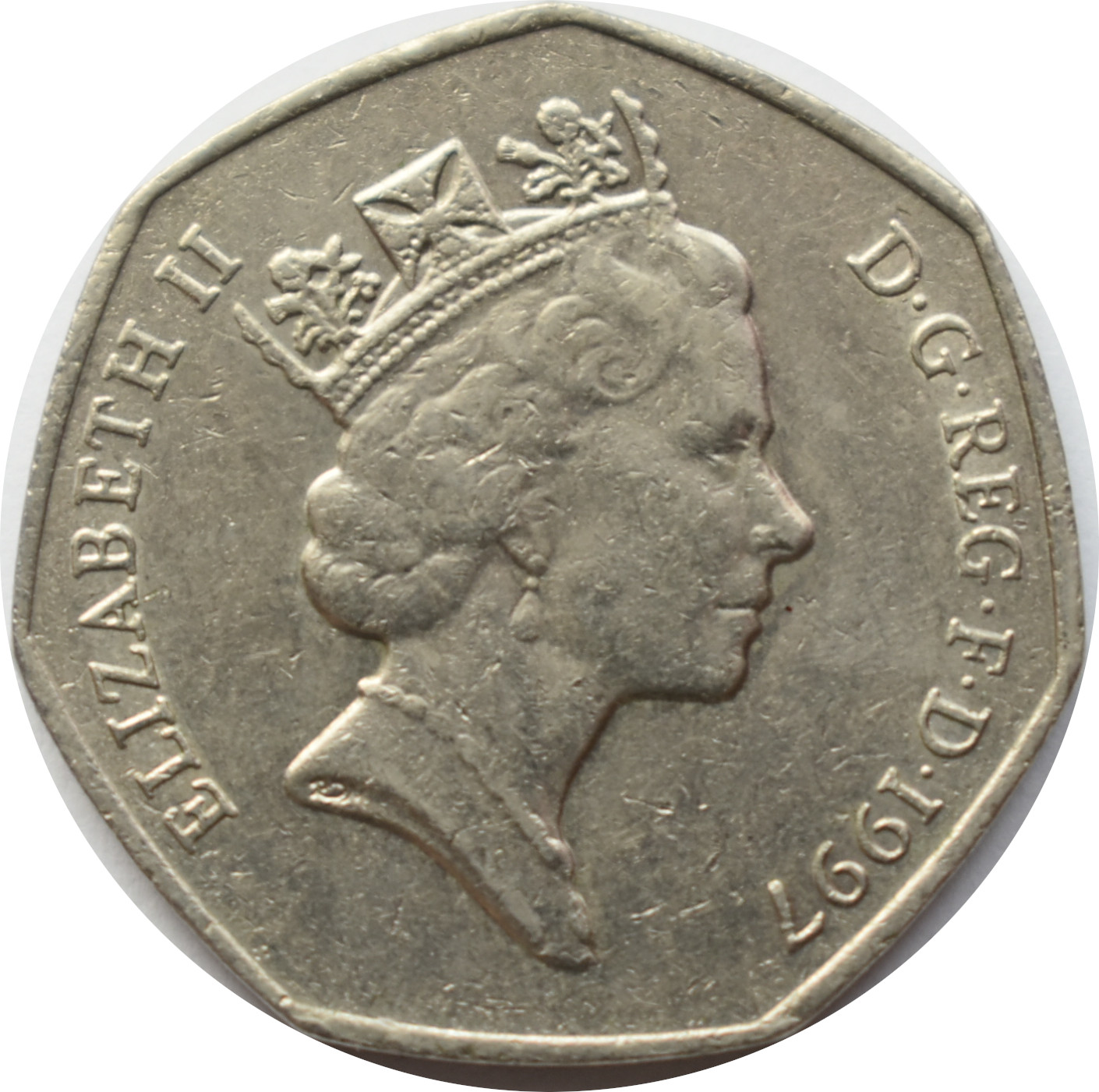 Anglicko 50 Pence 1997