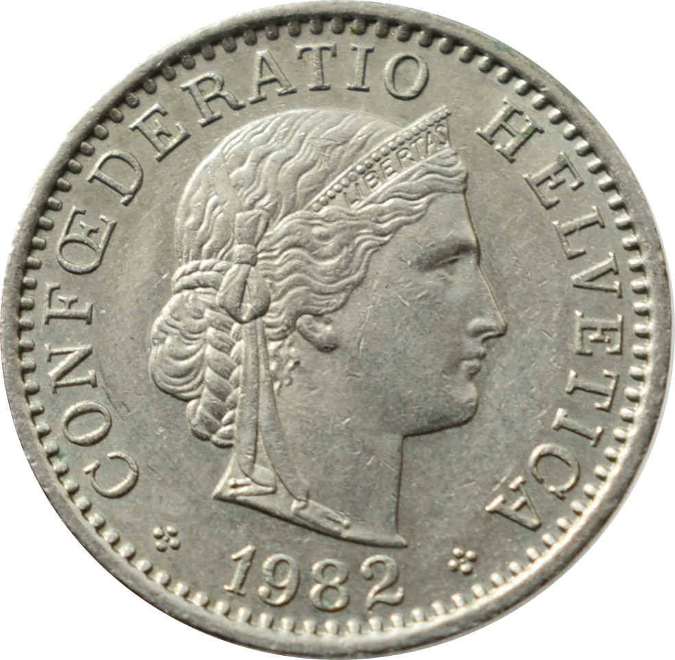 Švajčiarsko 20 Rappen 1982