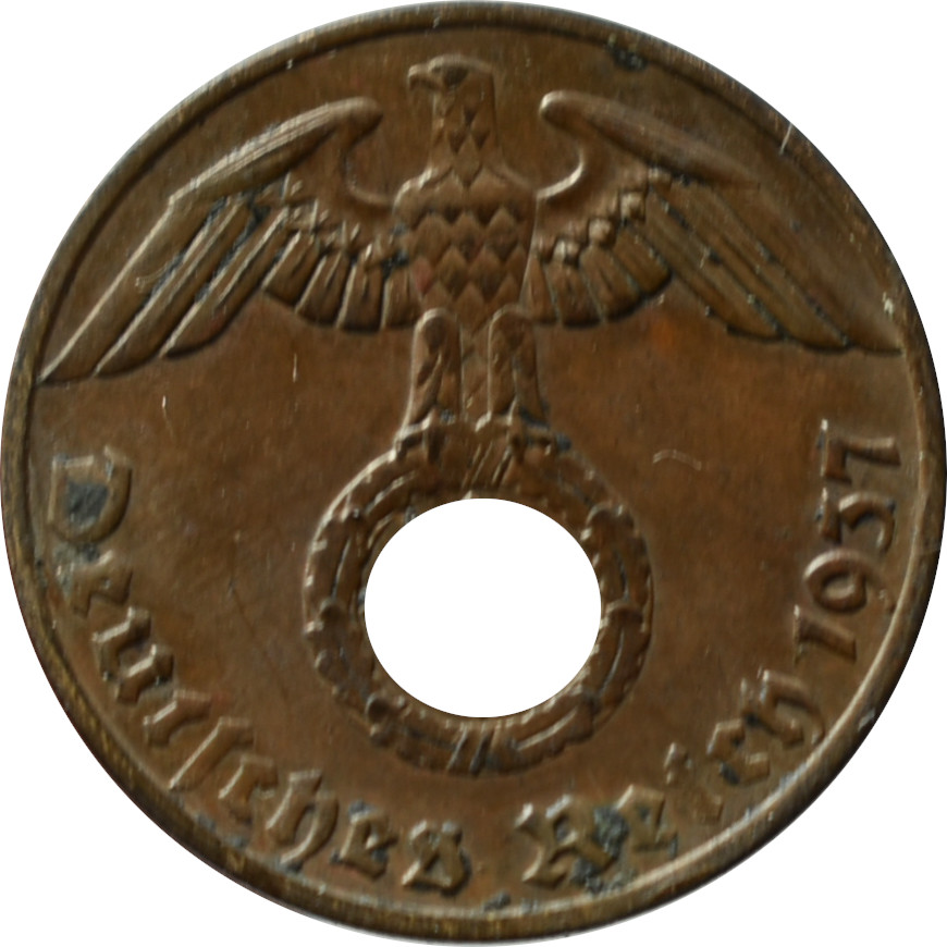 Nemecko - Tretia ríša 1 Reichspfennig 1937 A 
