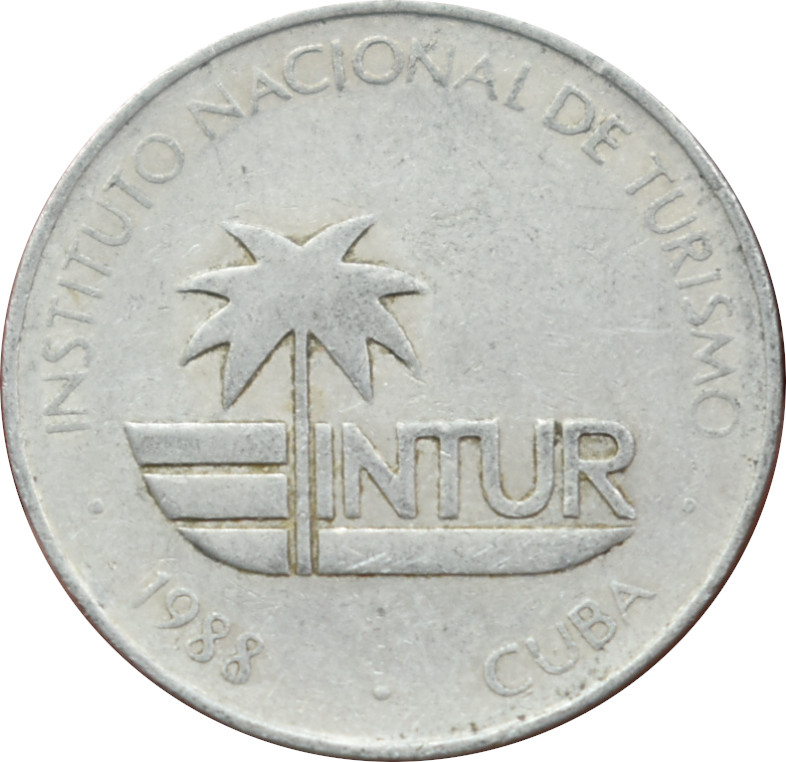 Kuba 25 Centavos 1988 INTUR