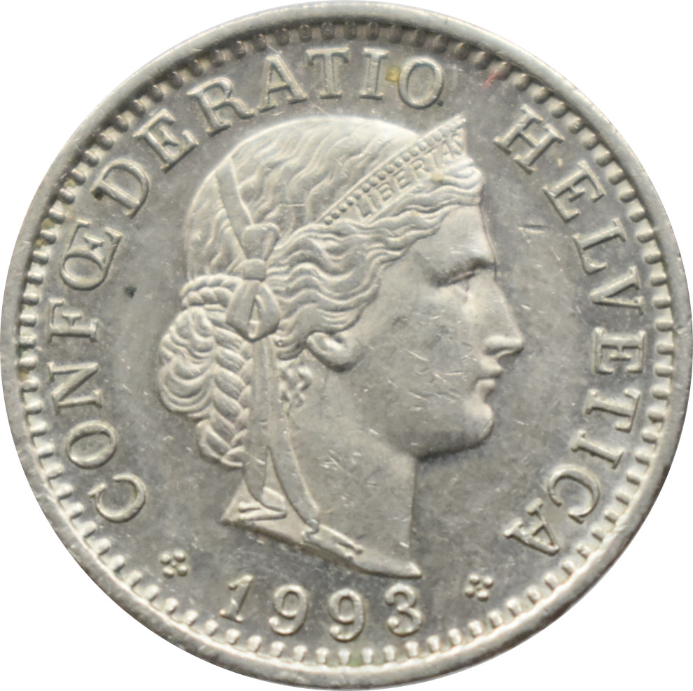 Švajčiarsko 20 Rappen 1993